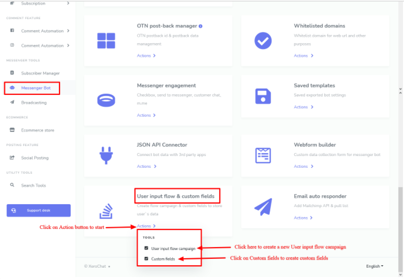  User Input Flow and Custom Fields